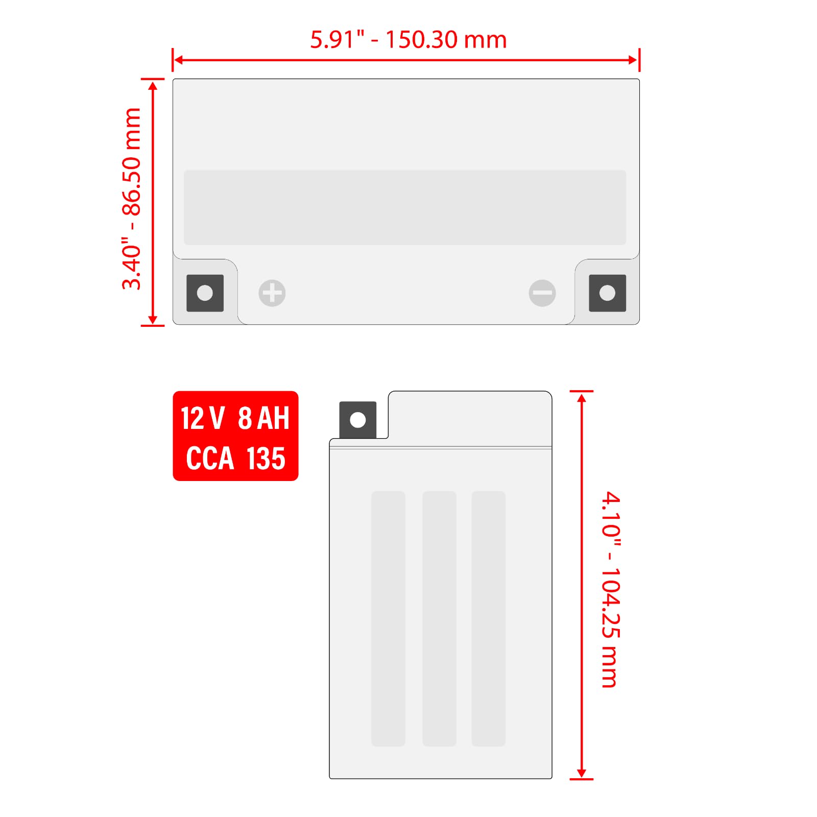 Amazon.com: Replacement For YTX9-BS AGM Battery For Kawasaki